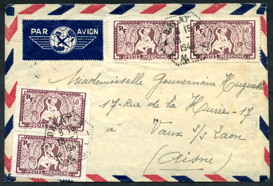 lettre avec oblitération DALAT-A PMSI