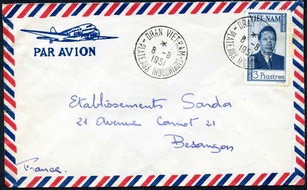 cachet Dran Vietnam / Plateaux Indochinois