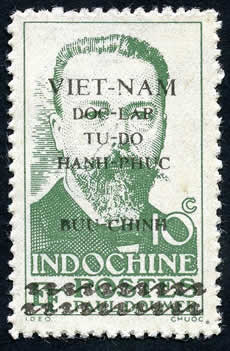 10 cts Doumer surchargé