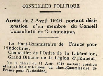 Nomination colonel Xuan