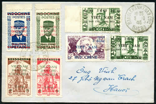 Enveloppe datée octobre 1946