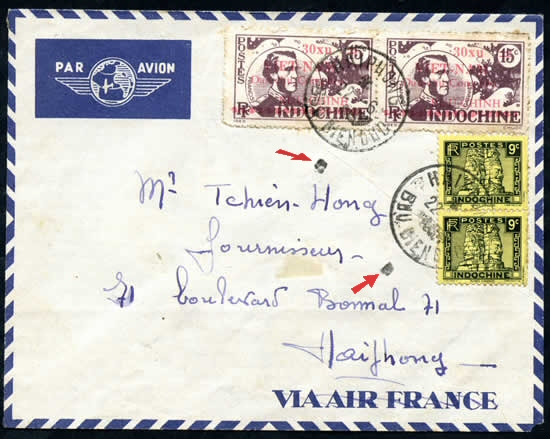 Paire 30xu sur lettre