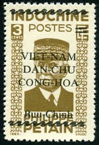 3 cts Pétain surchargé