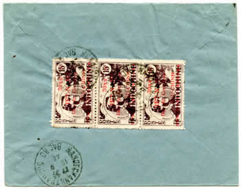 Lettre recommandée avec le 30xu Garnier verso