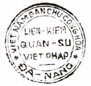 Marque de transfert du courrier de Danang/Tourane