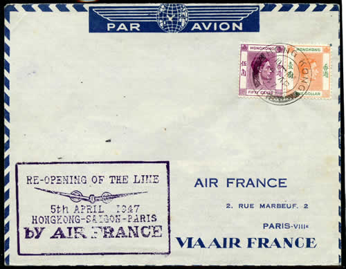 FFC Hong-Kong Paris via saigon