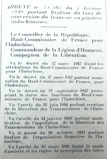 taux  de conversion de la piastre