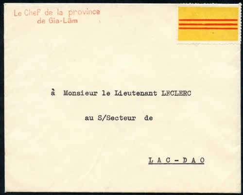 Invitation affranchie avec une vignette drapeau