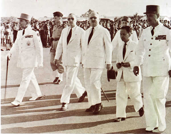 Arrivée de de Lattre