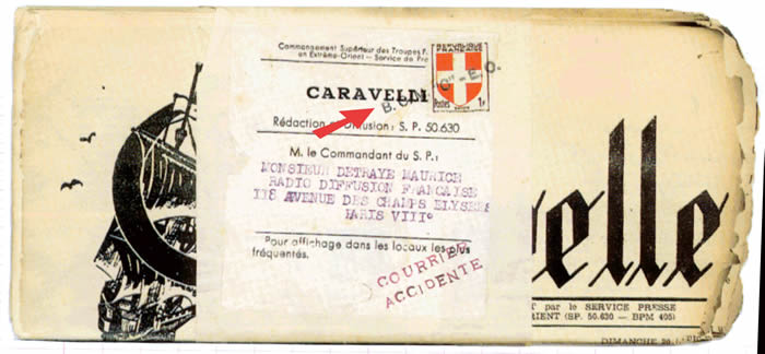 Journal La caravelle courrier accidenté