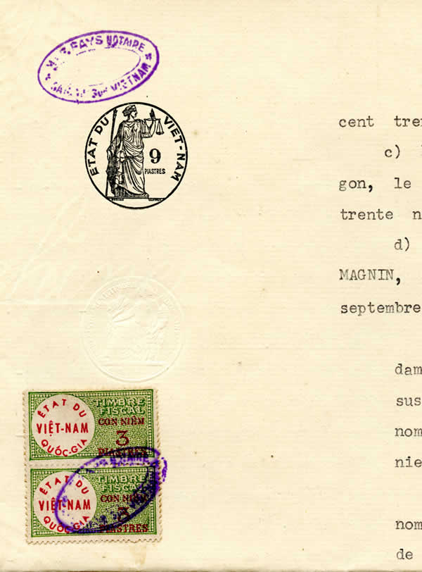 Fiscaux sur papier timbré