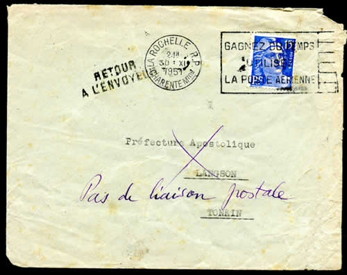 Lettre pour Langson retournée à l'envoyeur