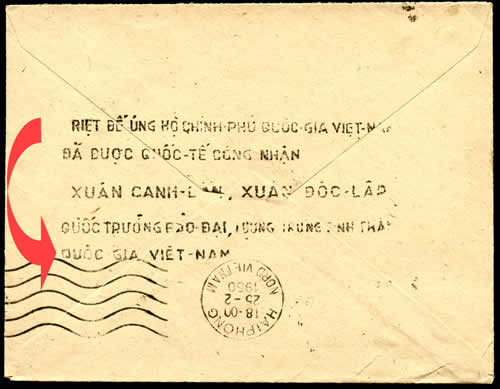 Propagande vantant la reconnaissance de l'Eta du Vietnam