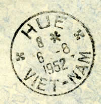 Timbre-à-date HUE VIETNAM