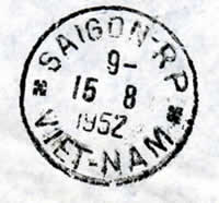Timbre à date SAIGON VIETNAM