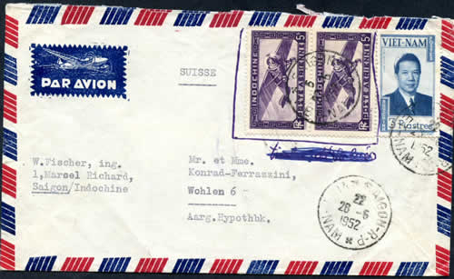 Timbres d'Indochine Invalidés