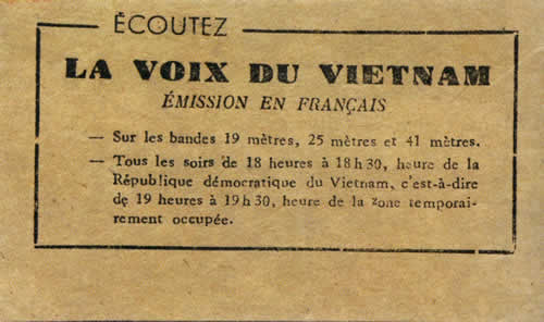 Propagande pour la Voix du Vietnam