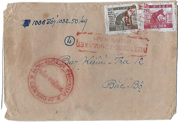 Lettre de service affranchie à 1k600 de riz 