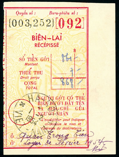 talon de mandat 1954