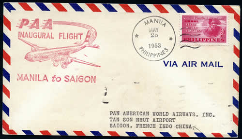 1er vol Manille Saigon