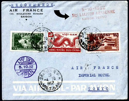 1er vol Saigon-Tokyo