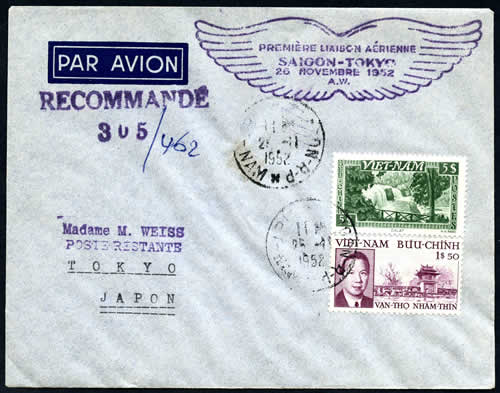 1er vol Saigon Tokyo