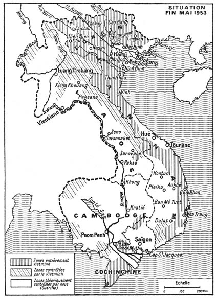 Carte implantation VNDCCH en mai 1953