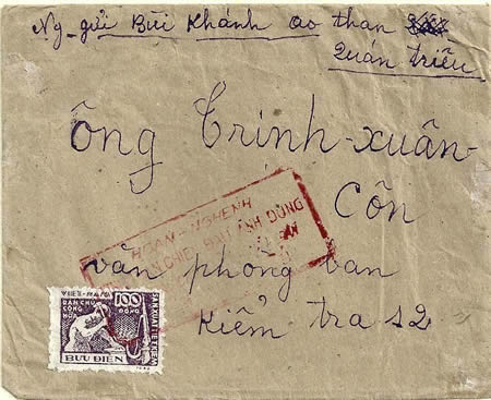 Griffe de la VNDCCH sur Dien Bien Phu