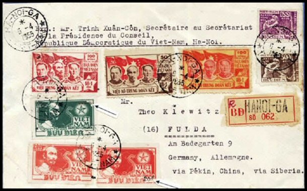 Lettre recommandée pour l'Allemagne