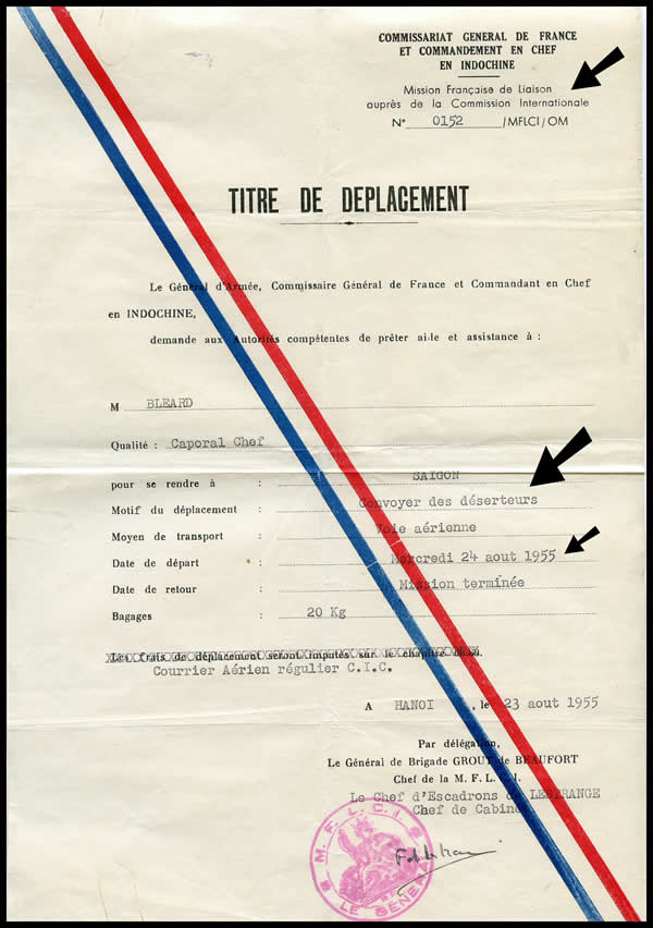 Convoiement de déserteurs