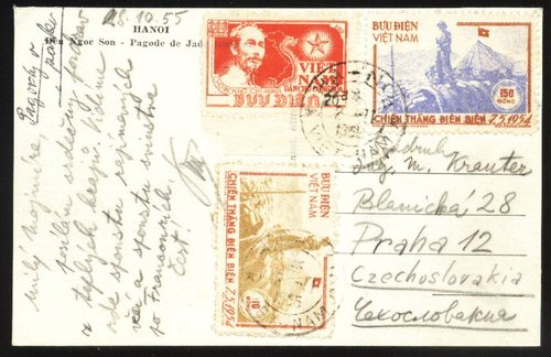 HCM surchargé 20d sur carte postale