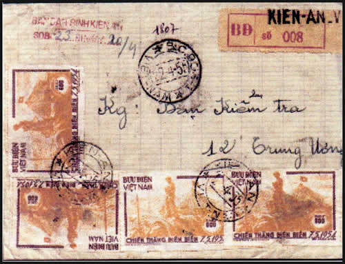 Lettre affranchie avec DBP 0k600