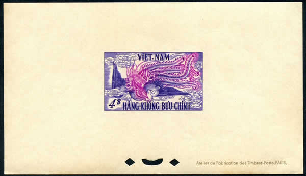 Epreuve sur papier gommé