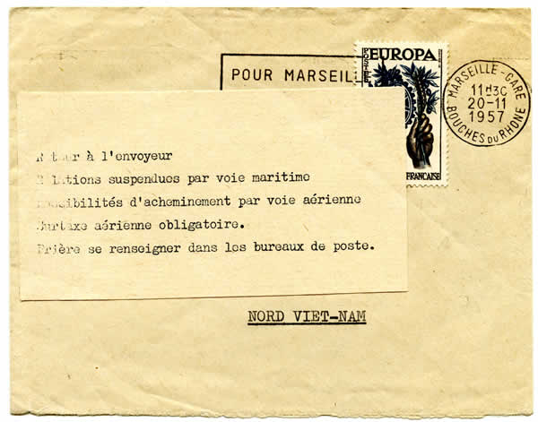 suspension traffic maritime avec Viet Nam Nord