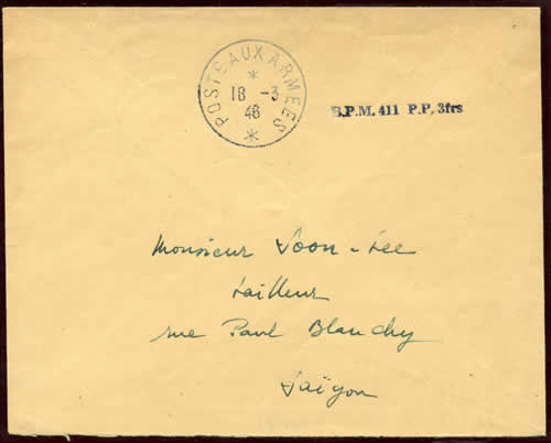 cachet muet du BPM 411 de Hanoi