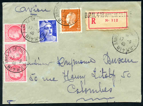 BPM 418 annexe de Hué sur LR 1946