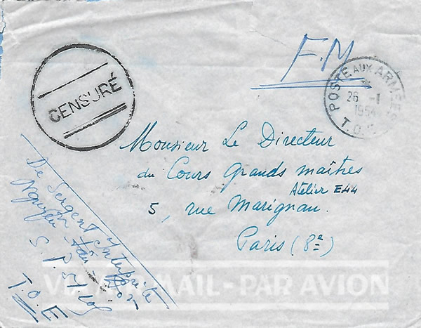 Censure ronde vue en Indochine en 1954