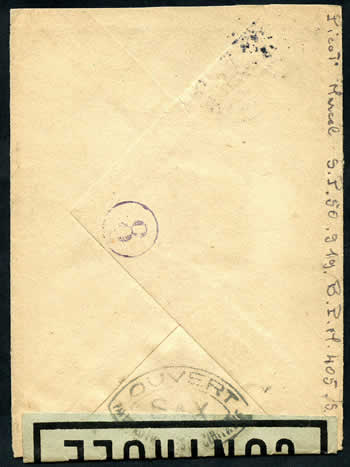 Bande de censure verte encadrée