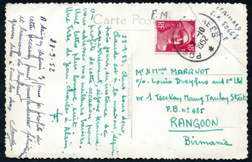 Affranchissement gratuit pour Rangoon