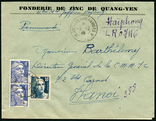 Postes (au pluriel) aux Armées Haiphong