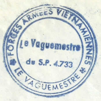 cachet de vaguemestre des FAVN