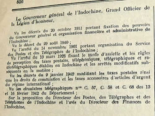 Tarif international avril 42