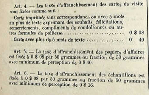 Tarif international avril 42