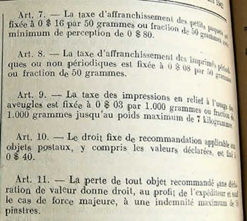 tarif international avril 42