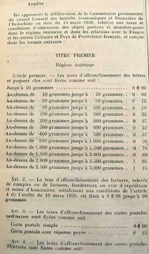 Tarif juin 1939 extrait 16