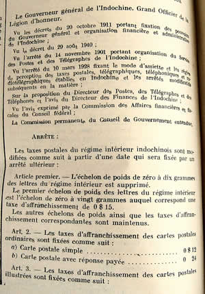 Tarif octobre 1944