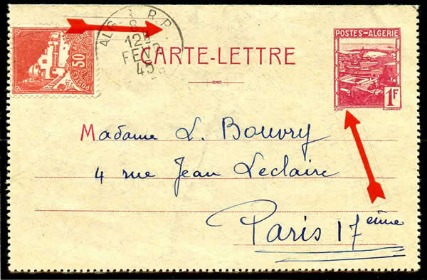 Carte-lettre 1 F sans RF