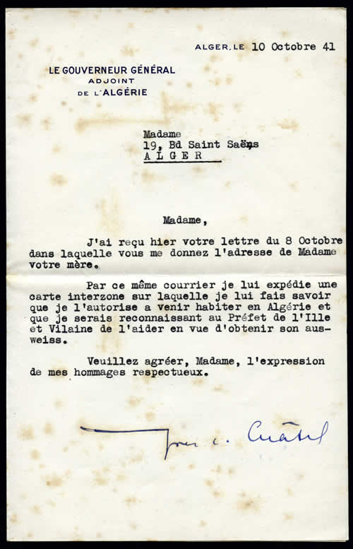 Courrier du Gouverneur