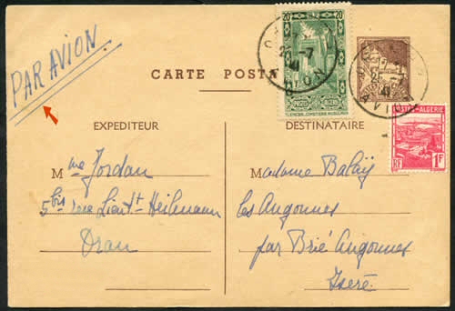 CP type 18A avec surtaxe avion