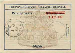 CRFC Algérie 1F60 sur 75cts